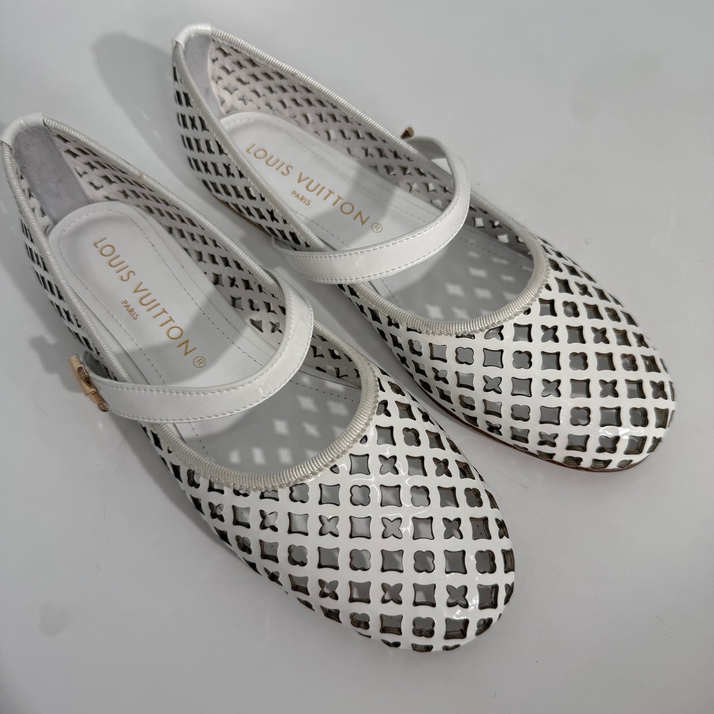 Louis Vuitton Perforated Ballet Shoes