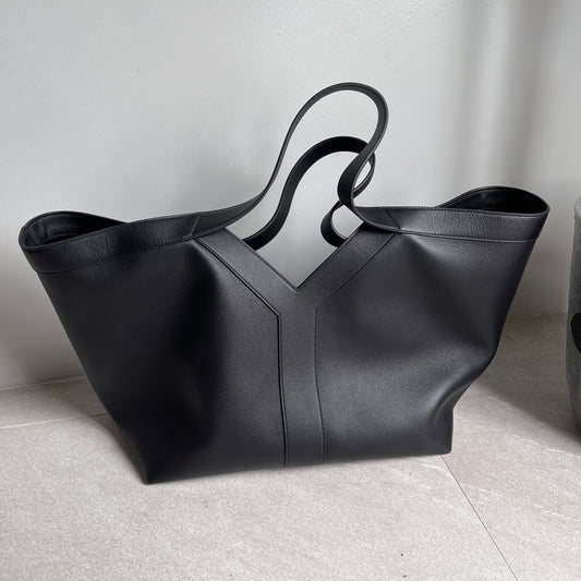 YSL Y Tote Bag (Black)