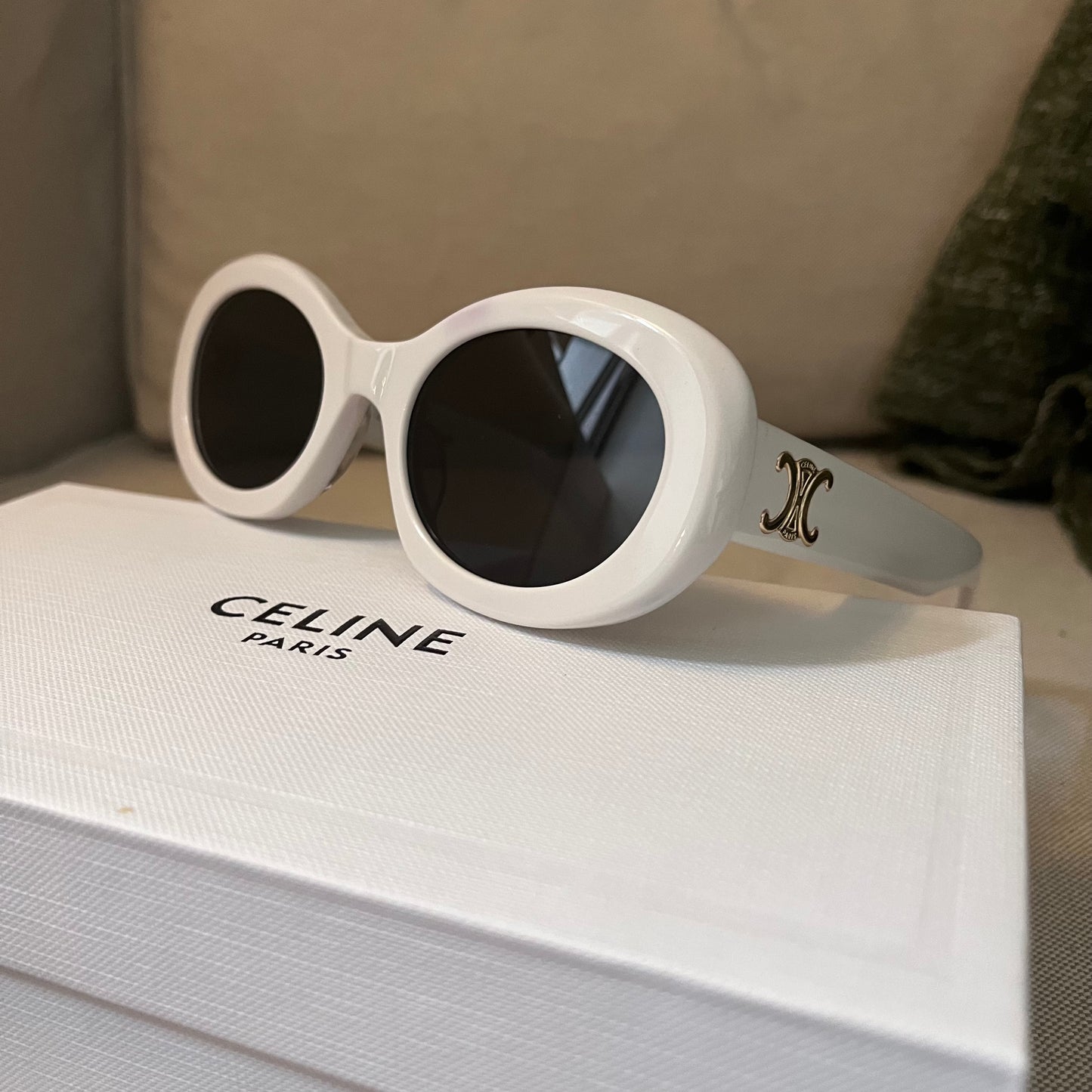 Celine Smoke Sunglasses (White Brown)