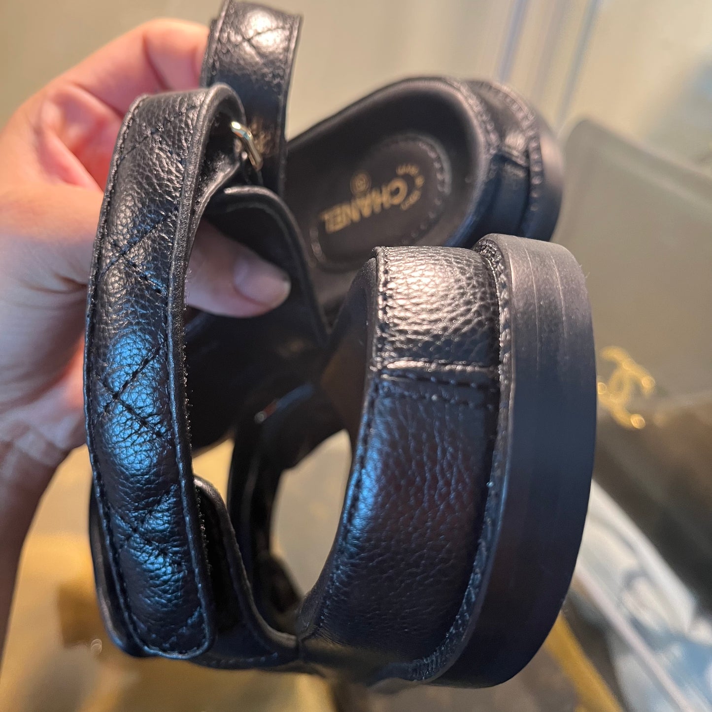 Chanel Quilted Dad Sandals