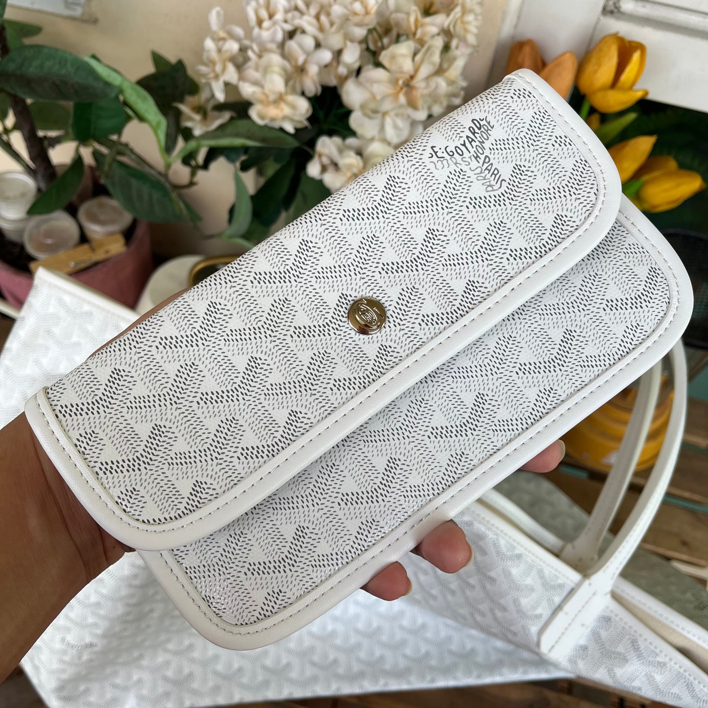 Goyard St Louis GM White