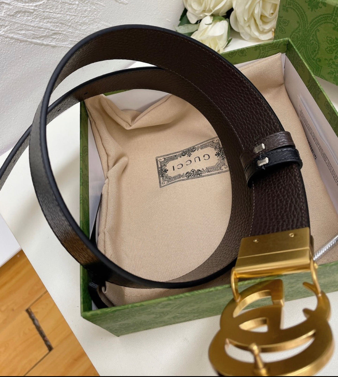 Gucci GG Marmont Reversible Belt