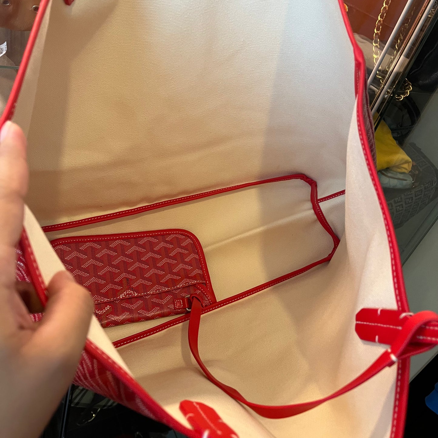 Goyard St Louis GM Red