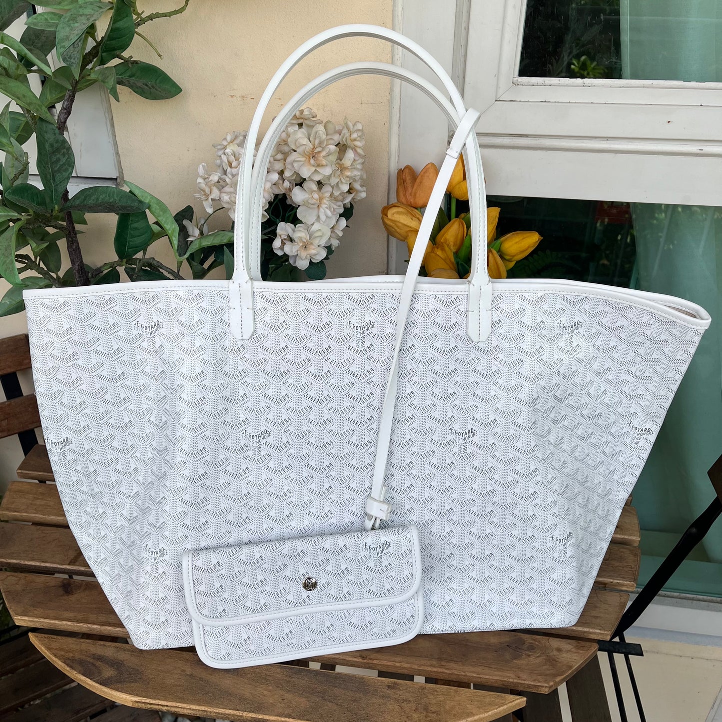 Goyard St Louis GM White