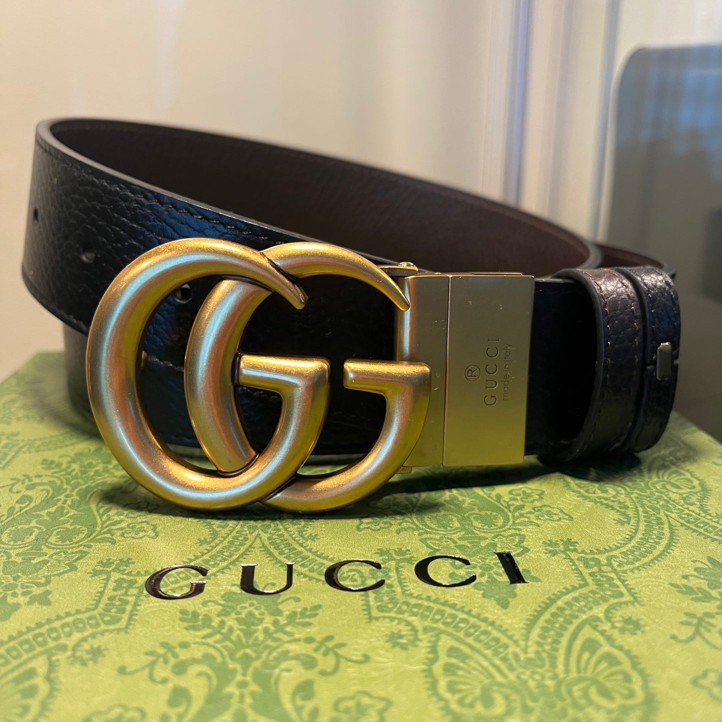 Gucci GG Marmont Reversible Belt