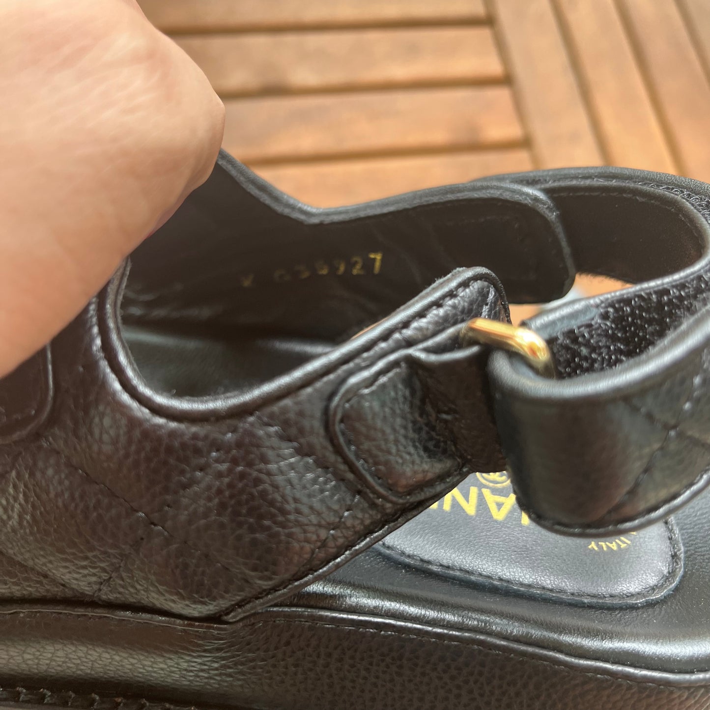 Chanel Quilted Dad Sandals 38