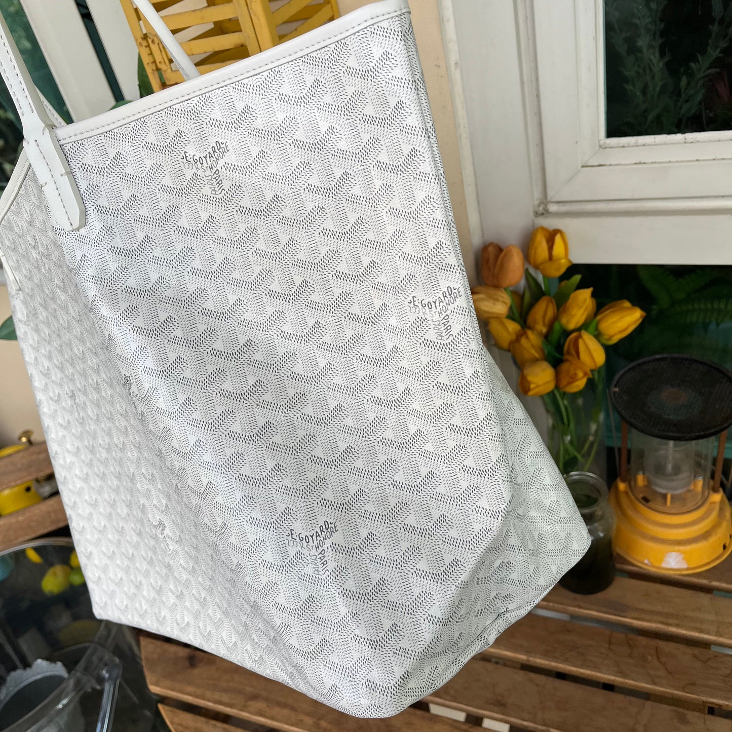Goyard St Louis GM White