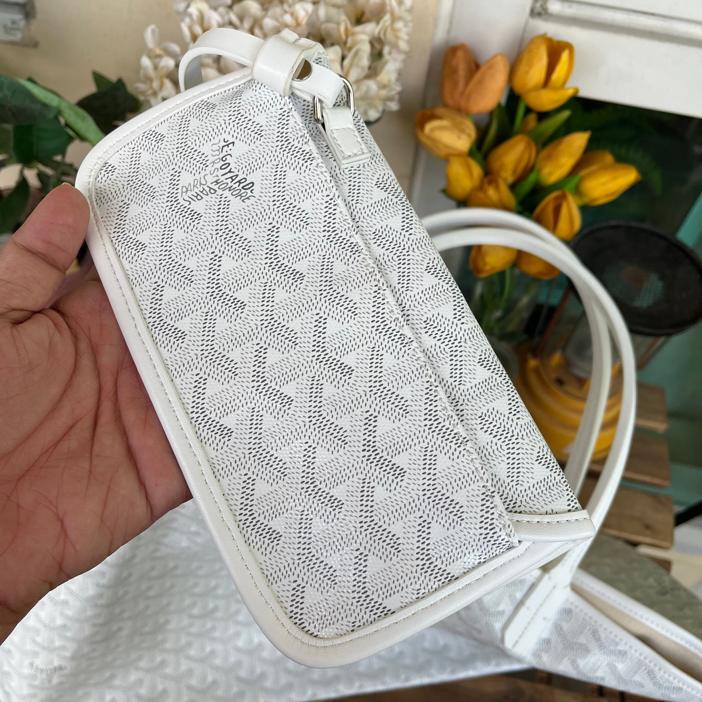 Goyard St Louis GM White