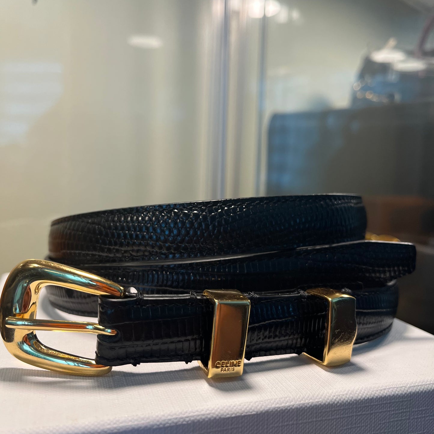 Celine Belt Lizard Skin