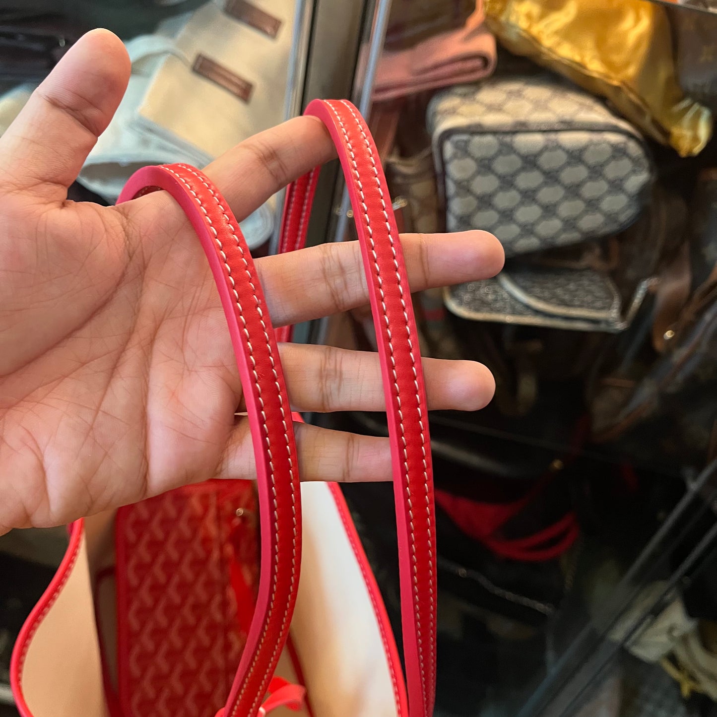 Goyard St Louis GM Red