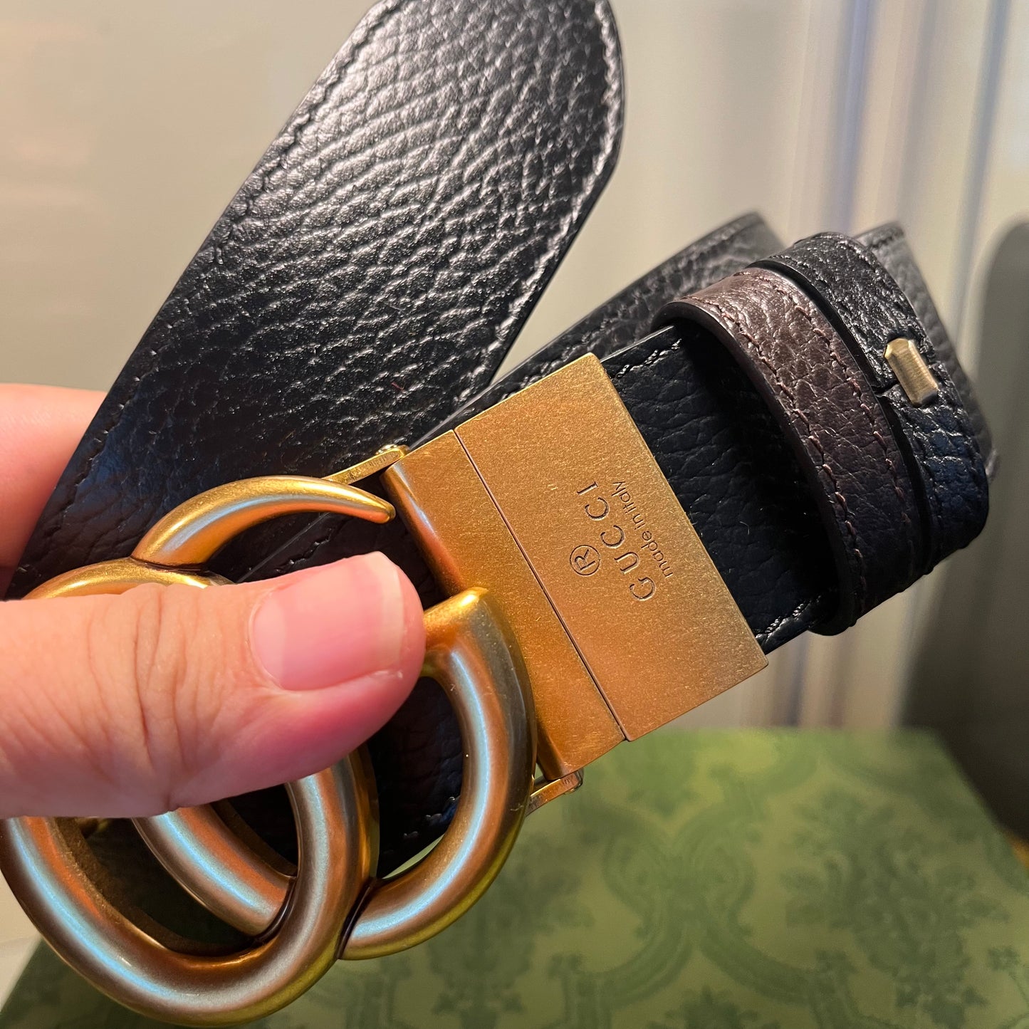 Gucci GG Marmont Reversible Belt