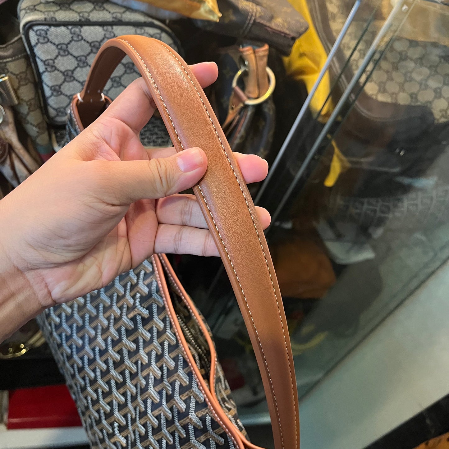 Goyard Hobo Brown