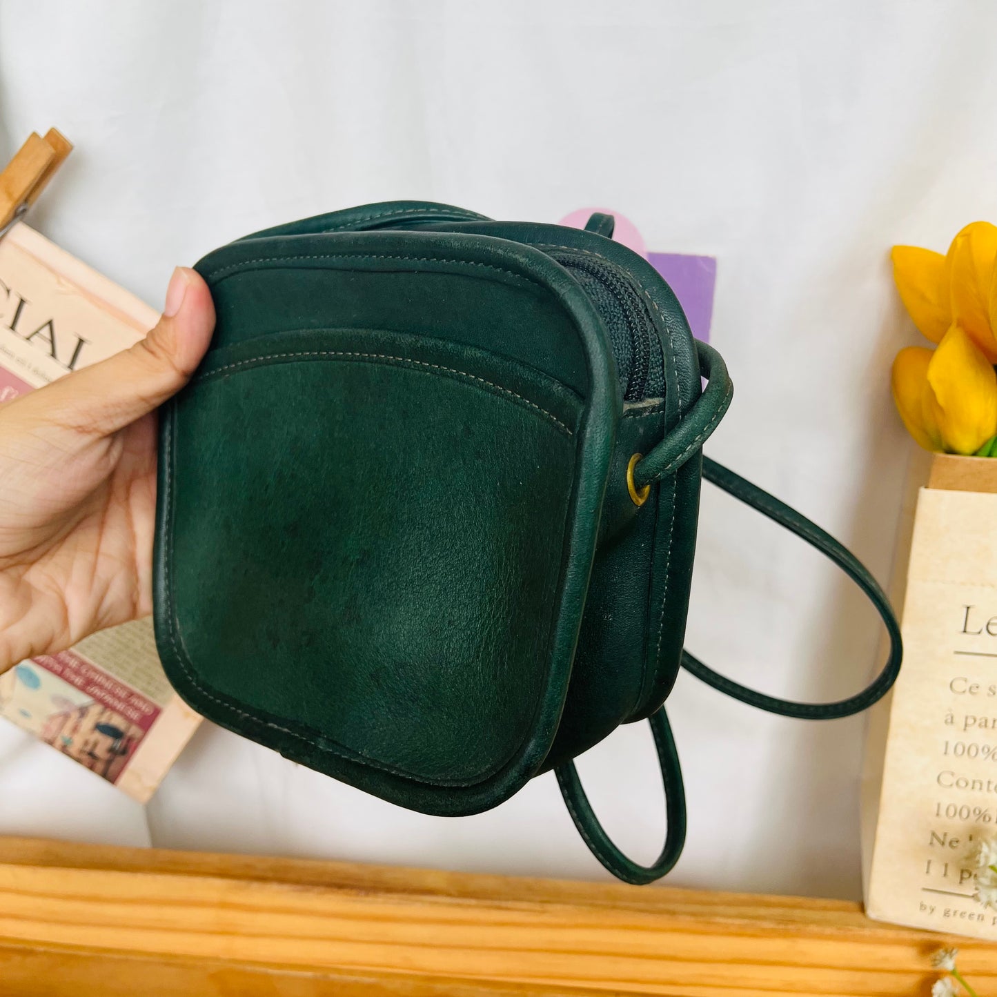 Coach Army Green Crossbody