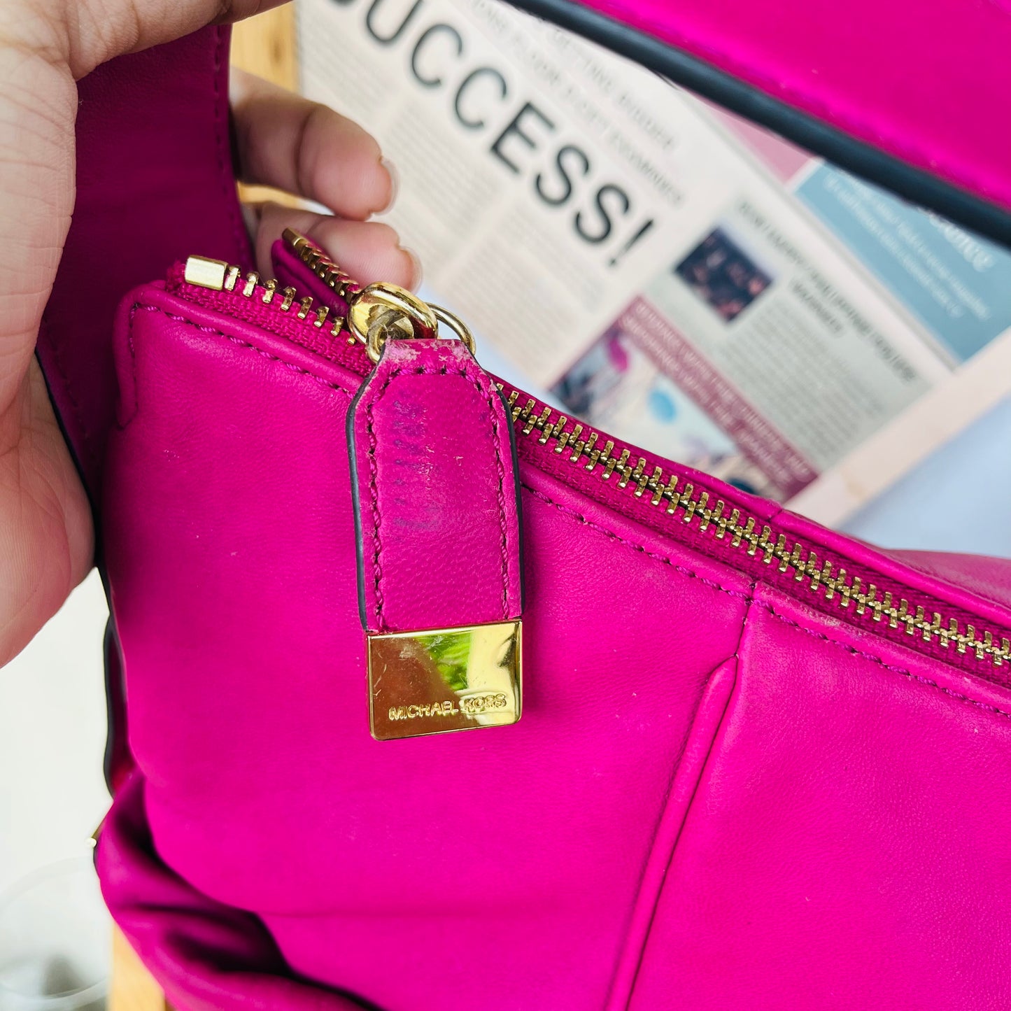 MK Hobo Pink Bag
