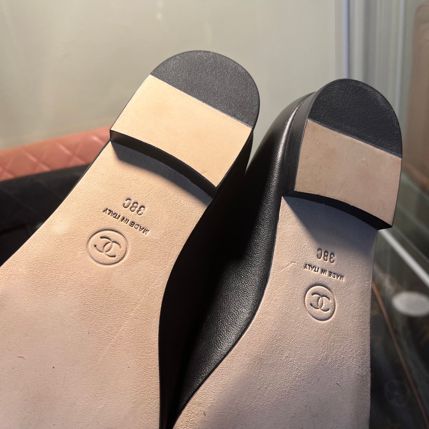 Chanel Ballet Black/Black Captoe