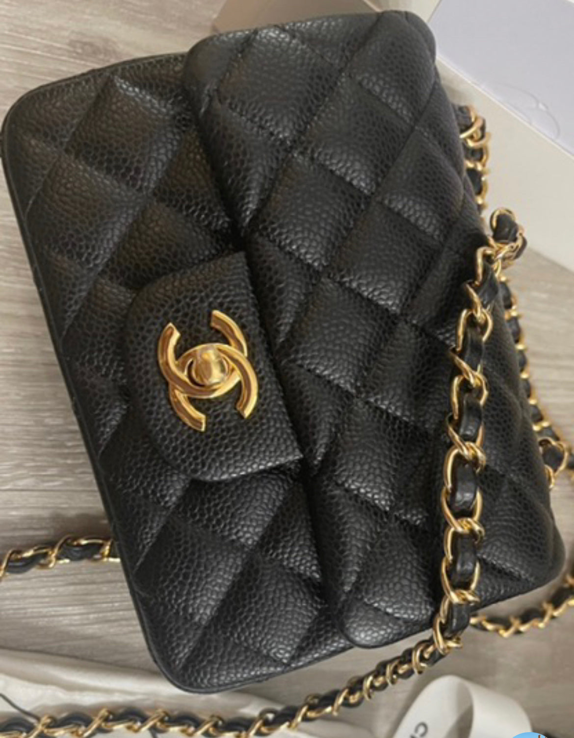 Chanel Mini Flap Caviar GHW