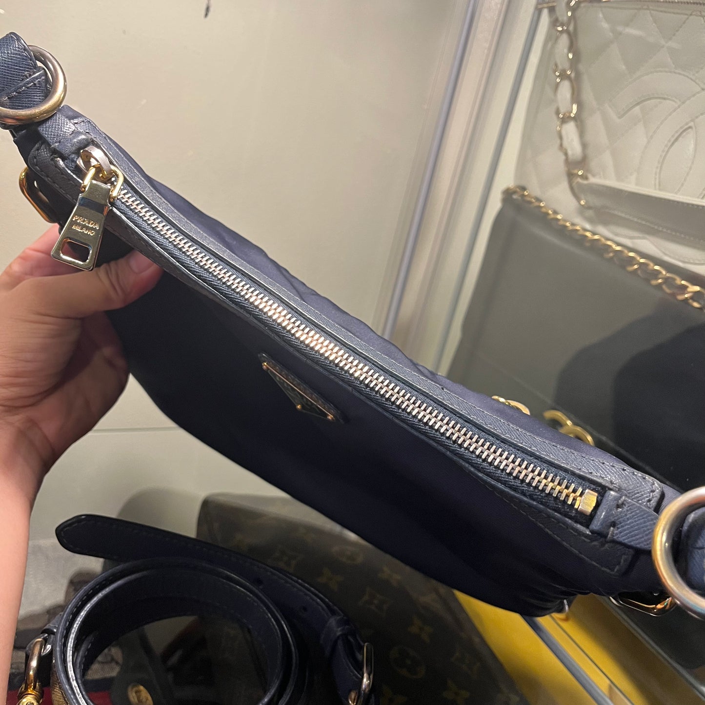 Prada Tessuto Saffiano Crossbody