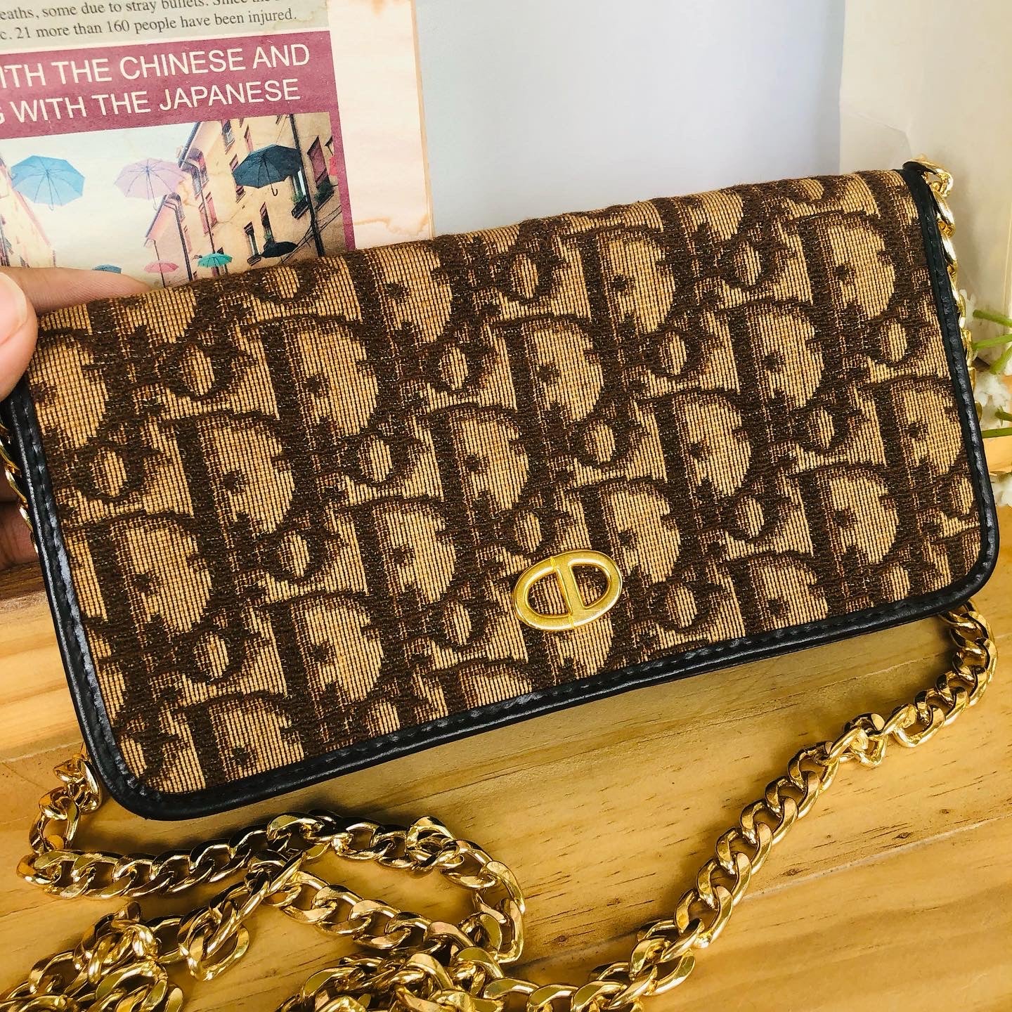 Christian D!or Wallet/Crossbody