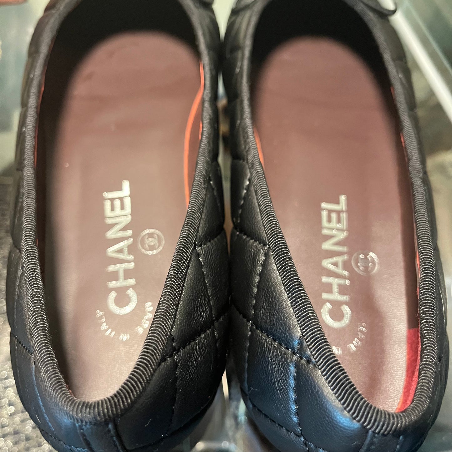 Chanel Quilted Ballet Black
