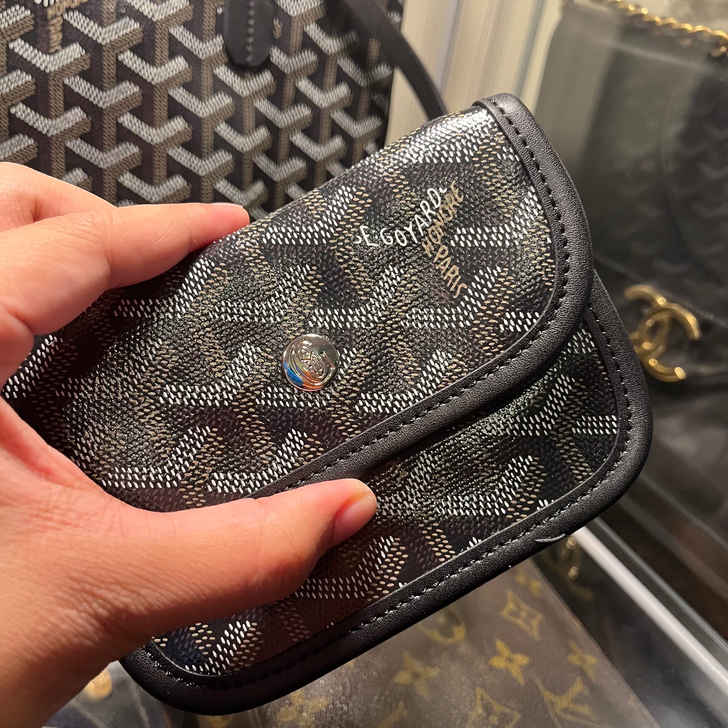 Goyard Anjou Reversible Mini Tote Black