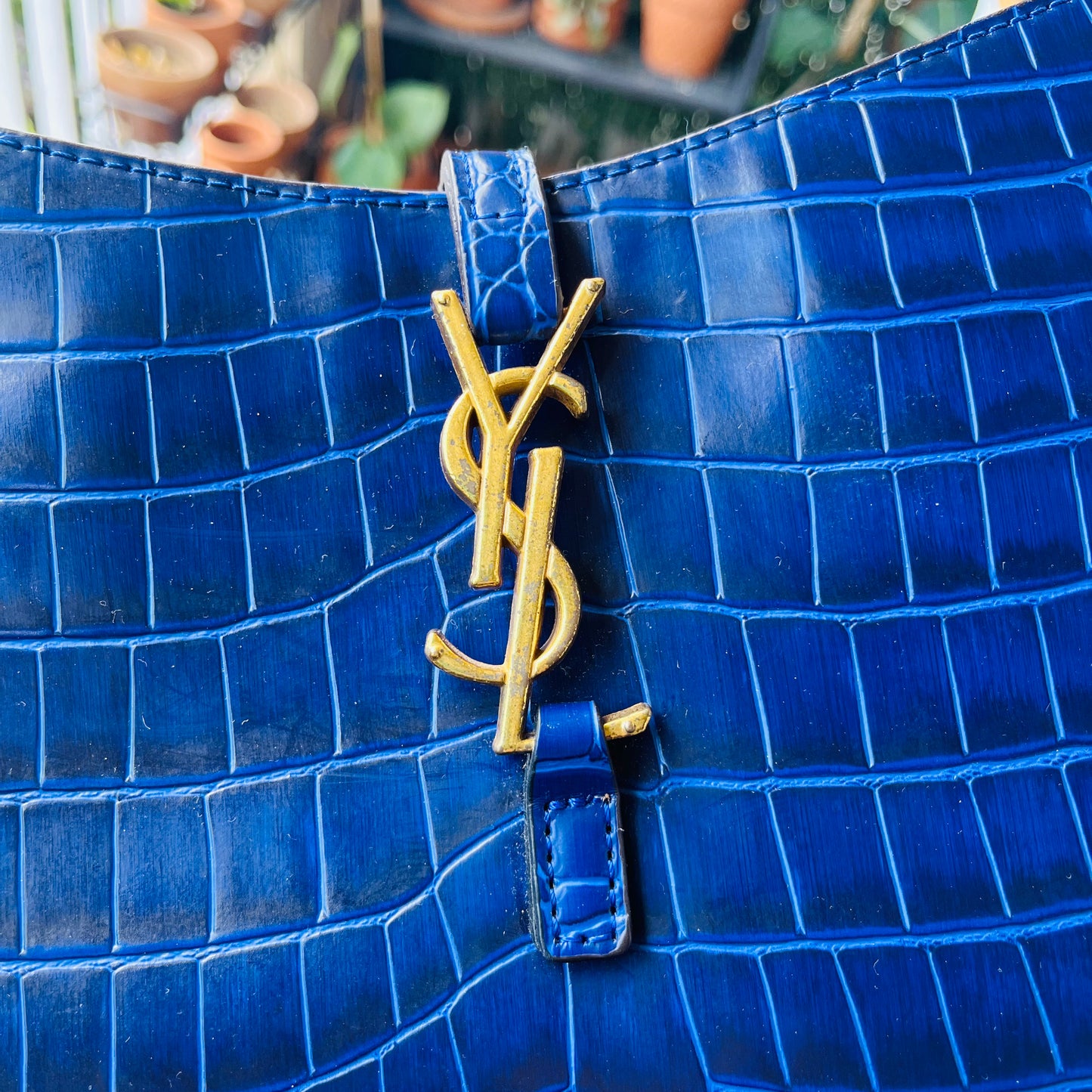 YSL Croc Baguette