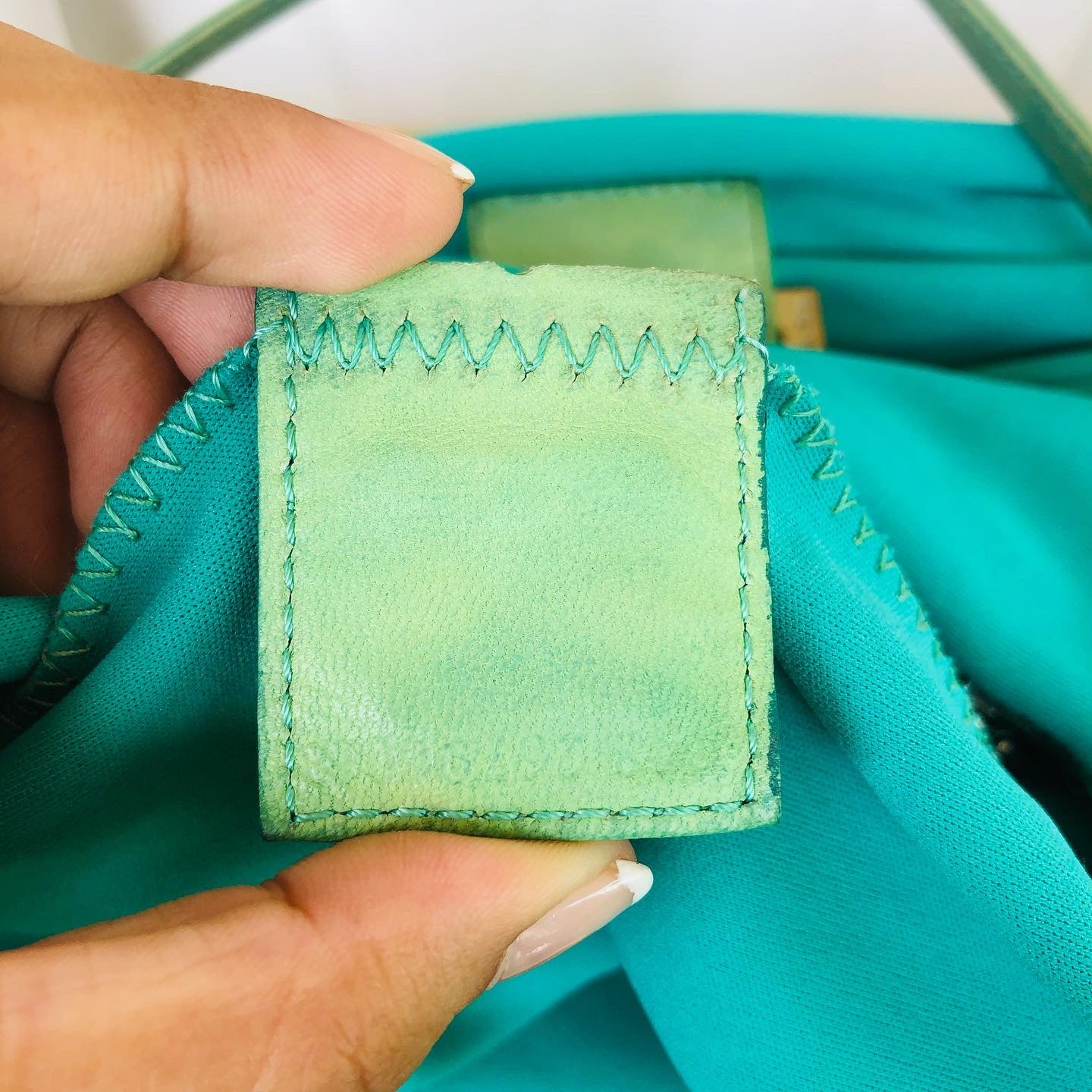 Fendi Teal Baguette