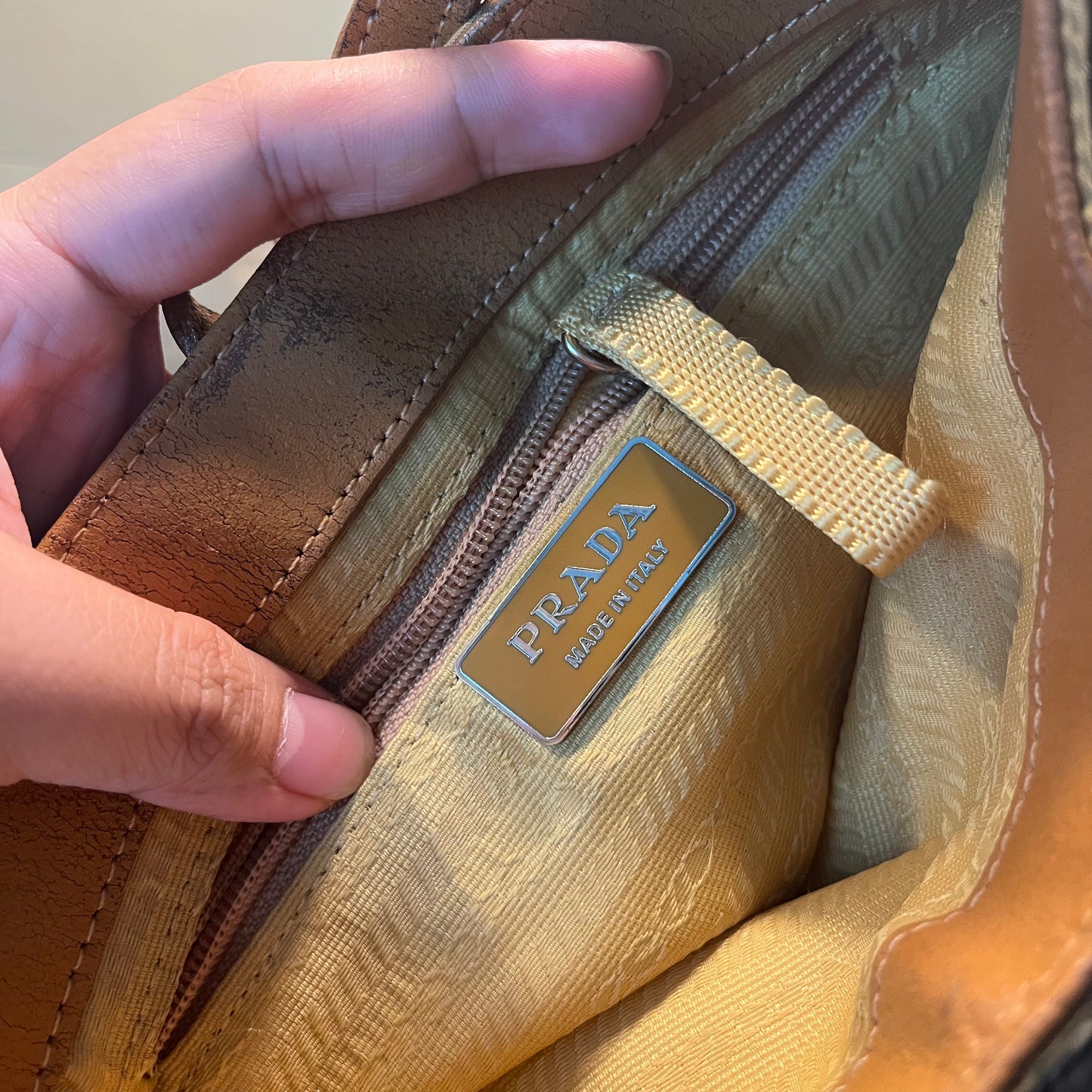 Prada Camel Baguette