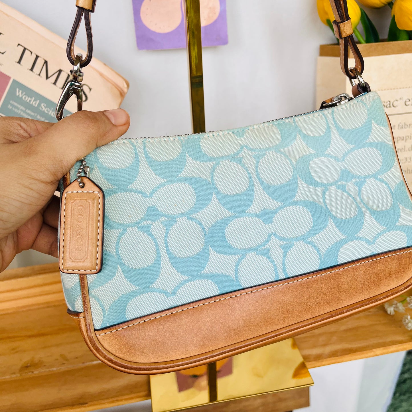 Coach Blue Pochette