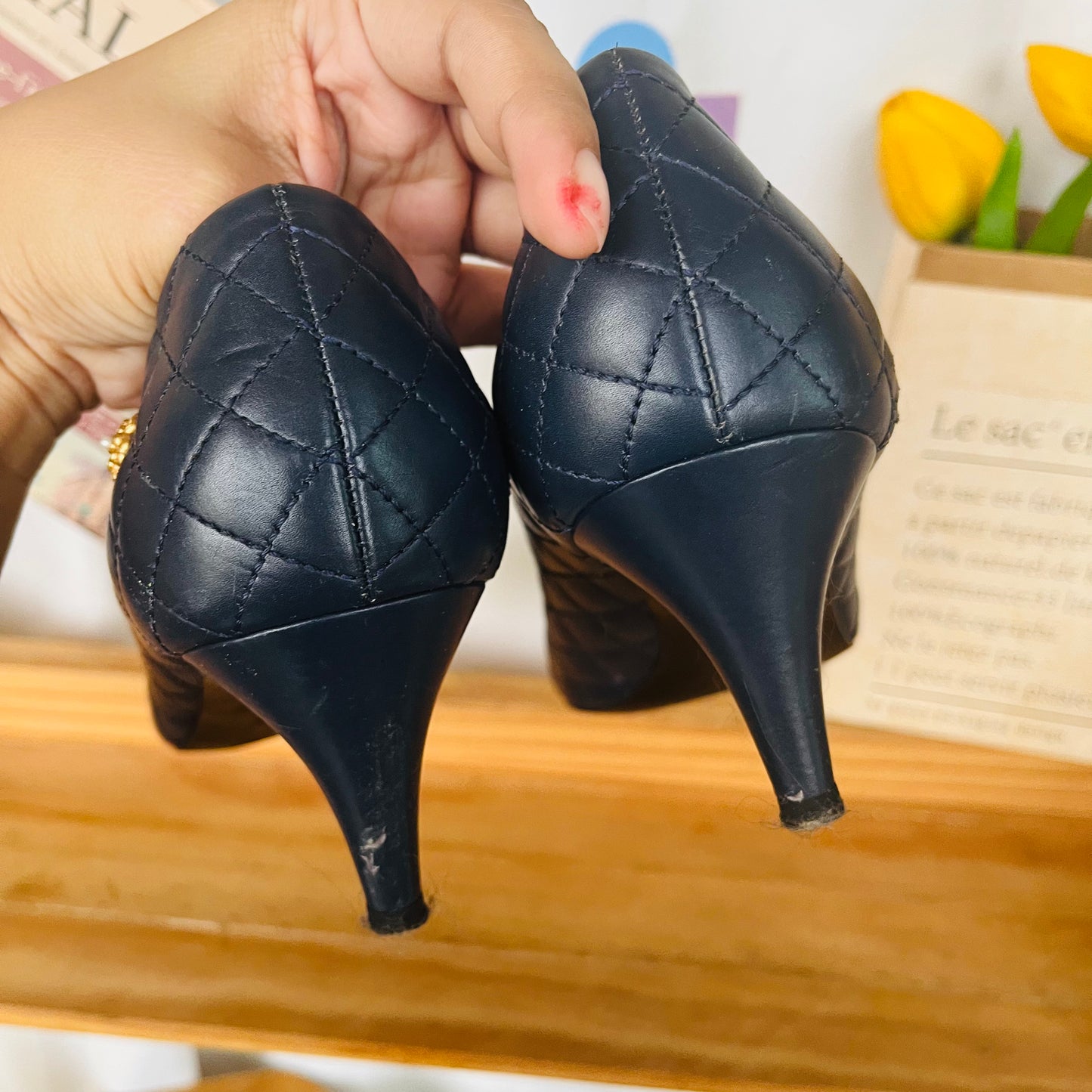 Chanel Quilted Heels
