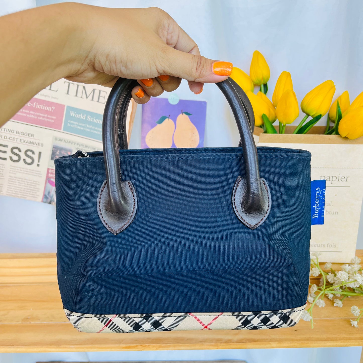 Burb3rry Mini Tote Bag
