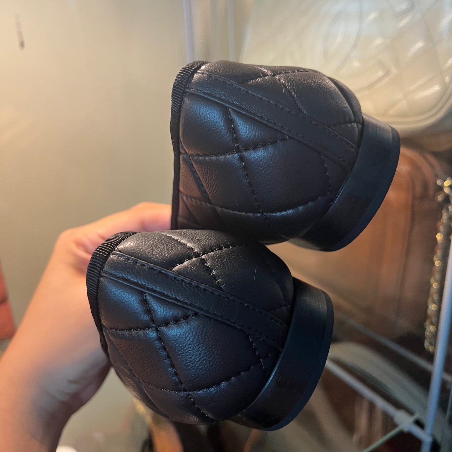 Chanel Quilted Ballet Black