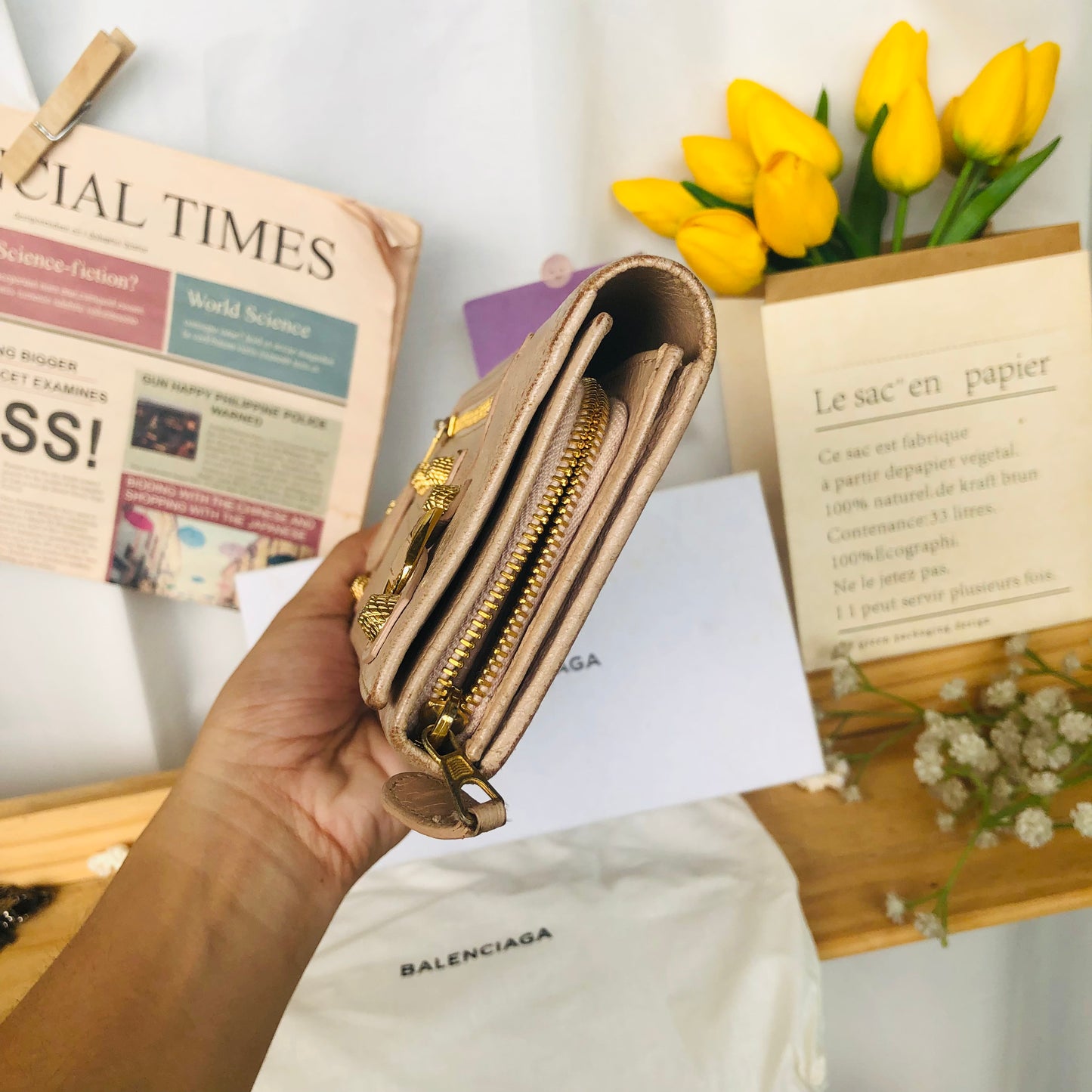 Balenciag@ Motorcycle Wallet