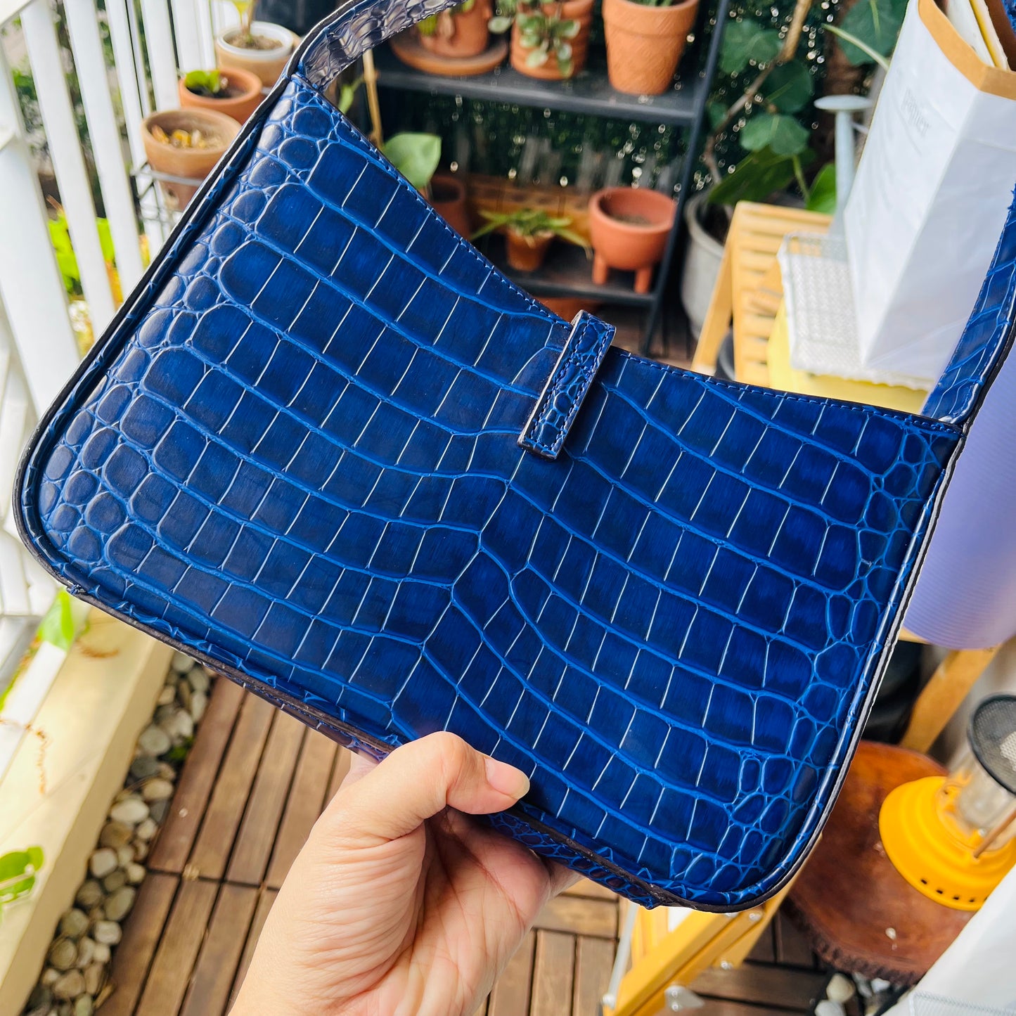 YSL Croc Baguette