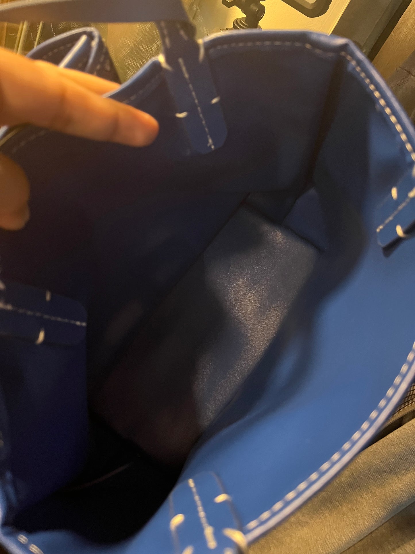 Goyard Anjou Reversible Mini Tote Blue