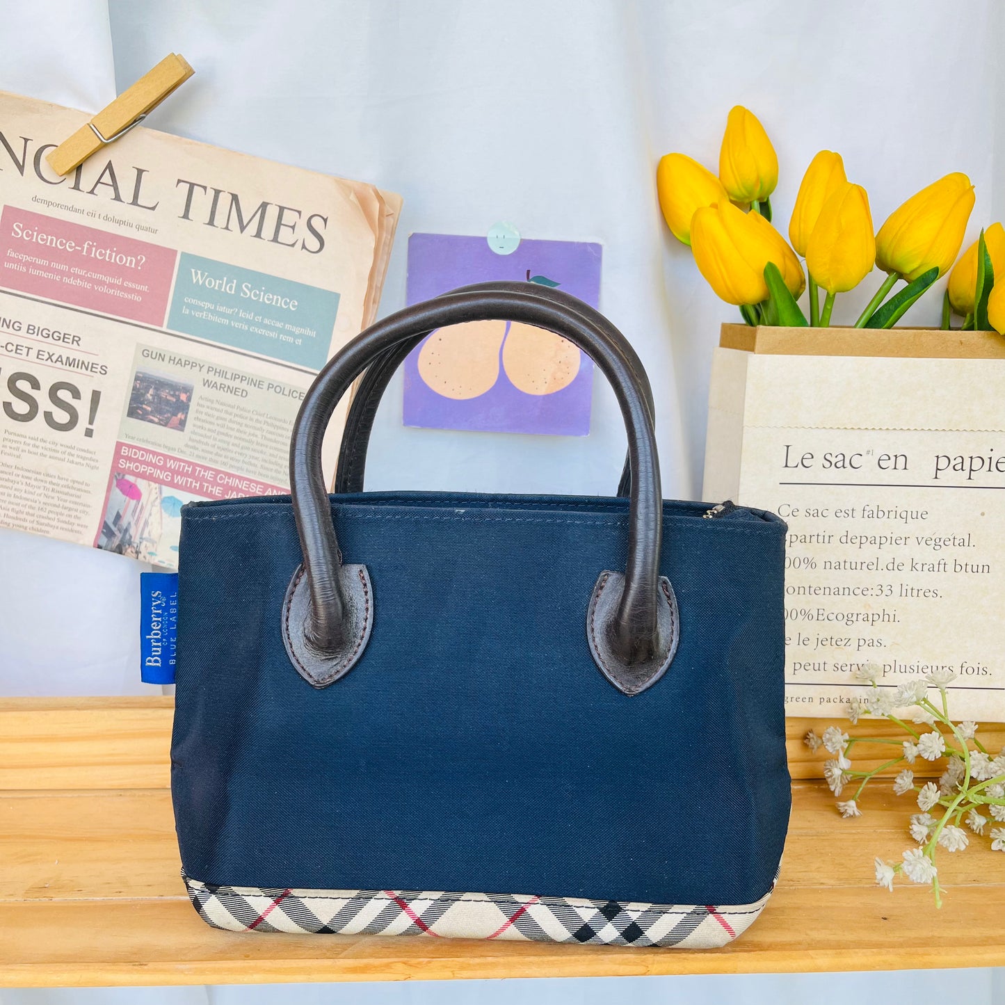 Burb3rry Mini Tote Bag