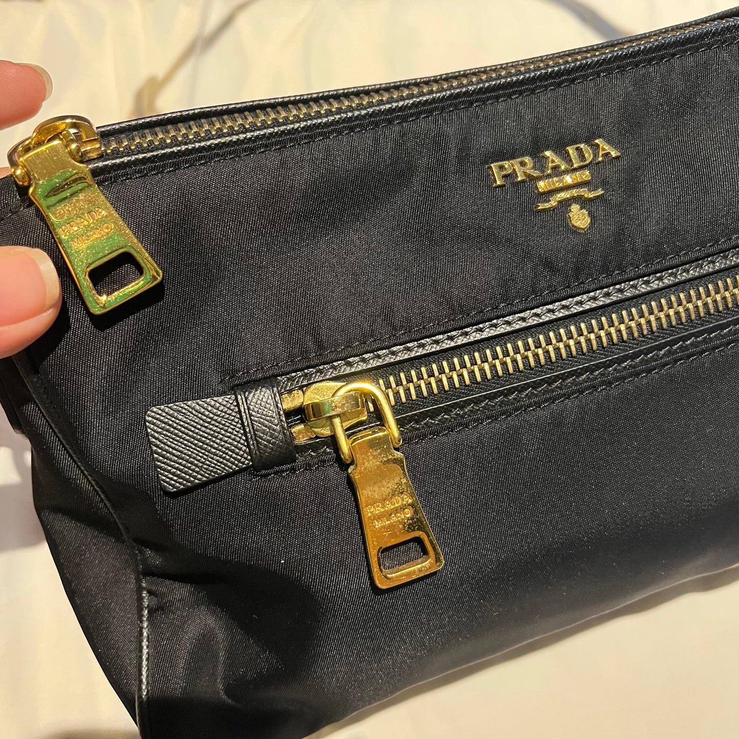 Pr@da Pochette Tessuto