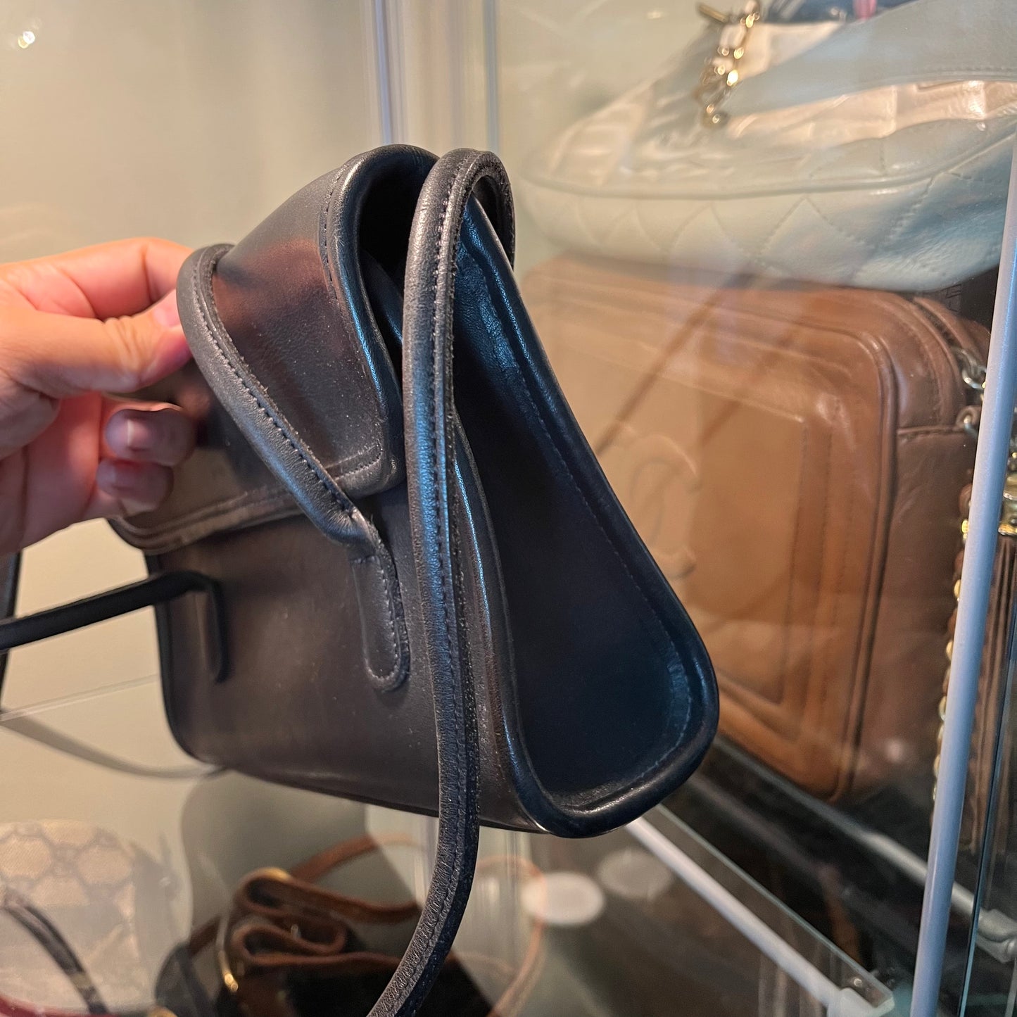 Vintage Coach Flap Shoulder Bag