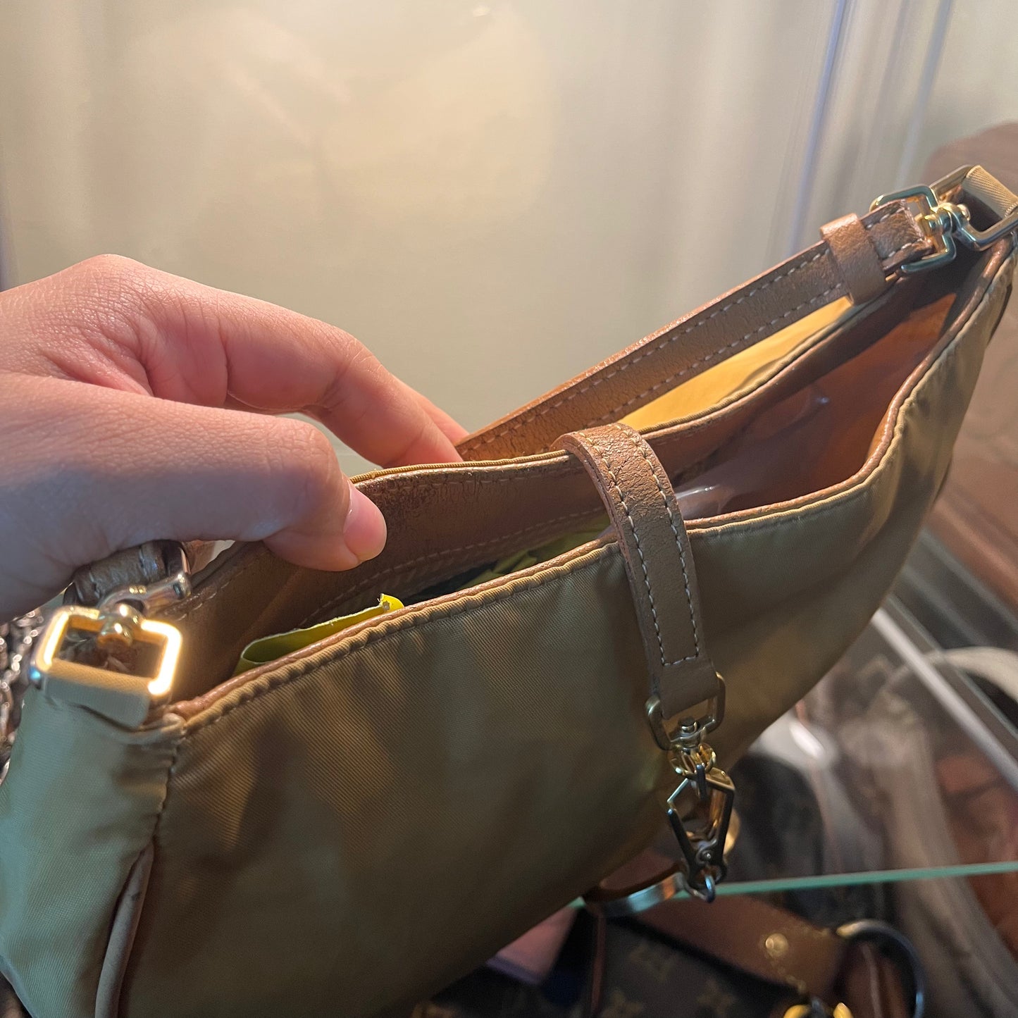 Prada Camel Baguette
