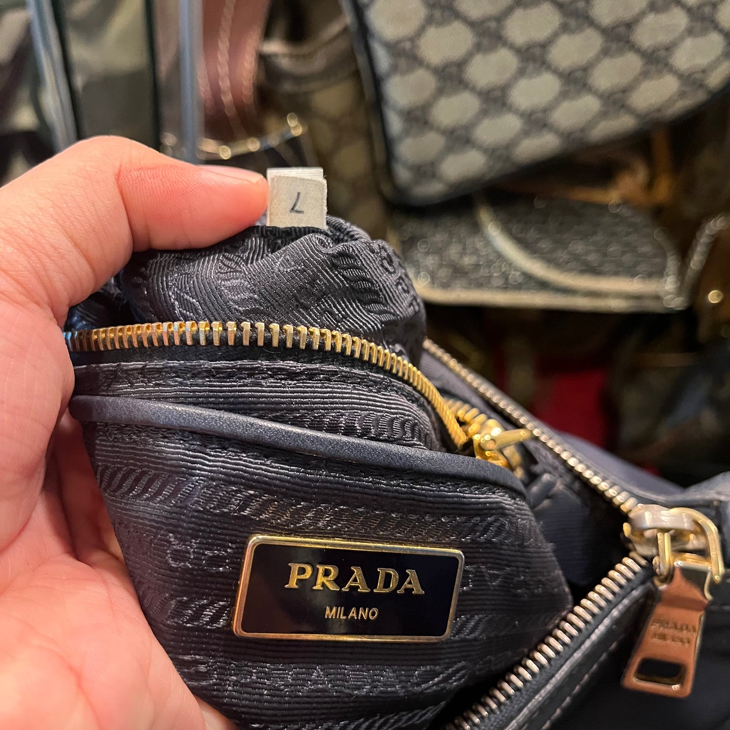 Prada Tessuto Saffiano Crossbody