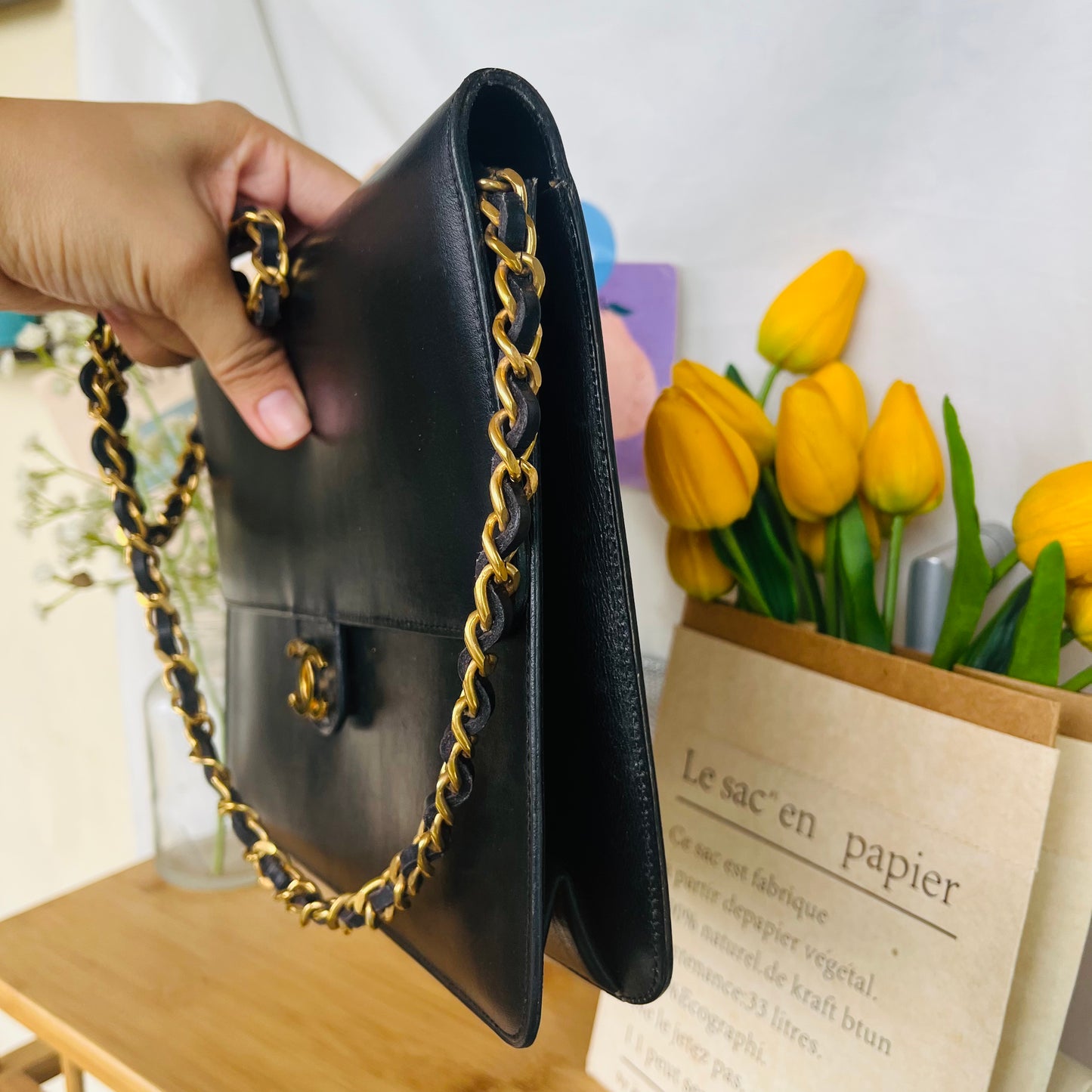 Ch@nel Chain Shoulder Bag