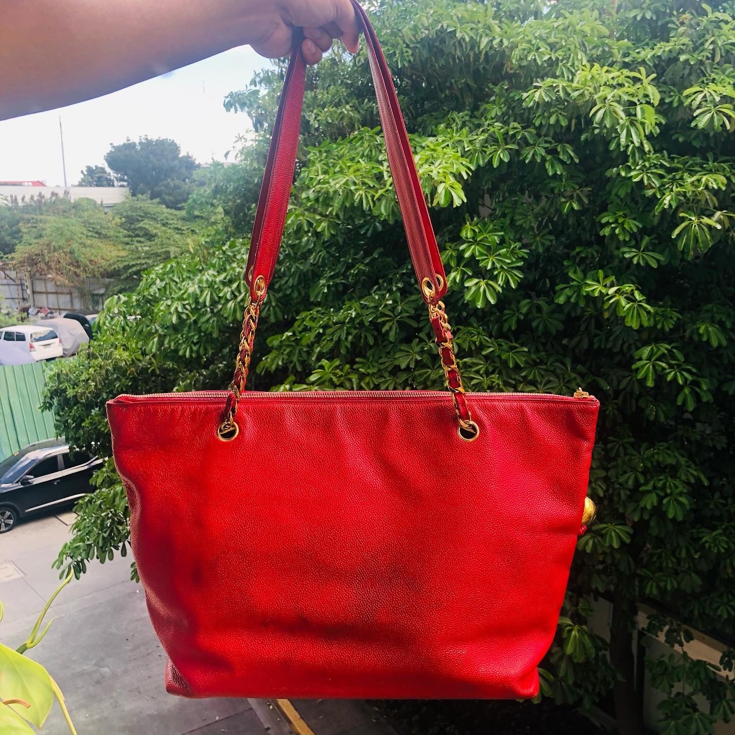 Vintage Ch@n3L Caviar Tote