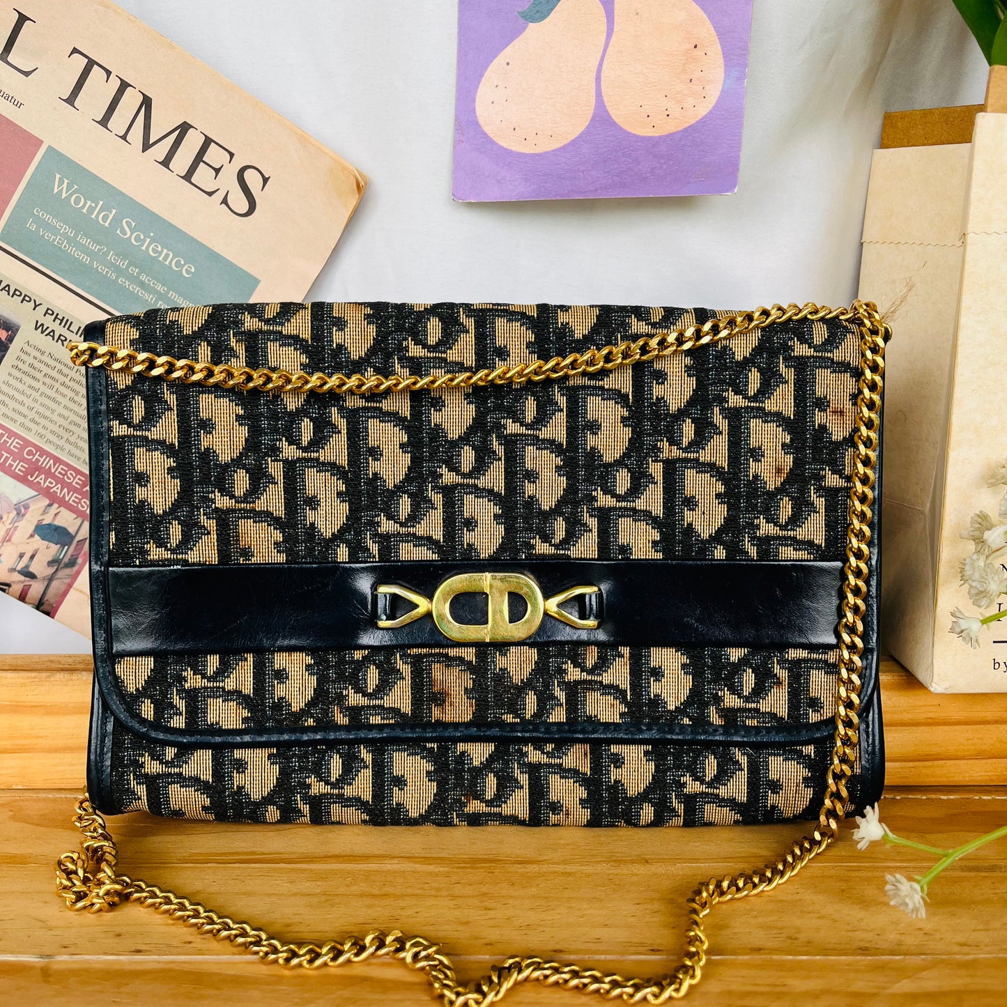 Christian D!or Monogram Chain