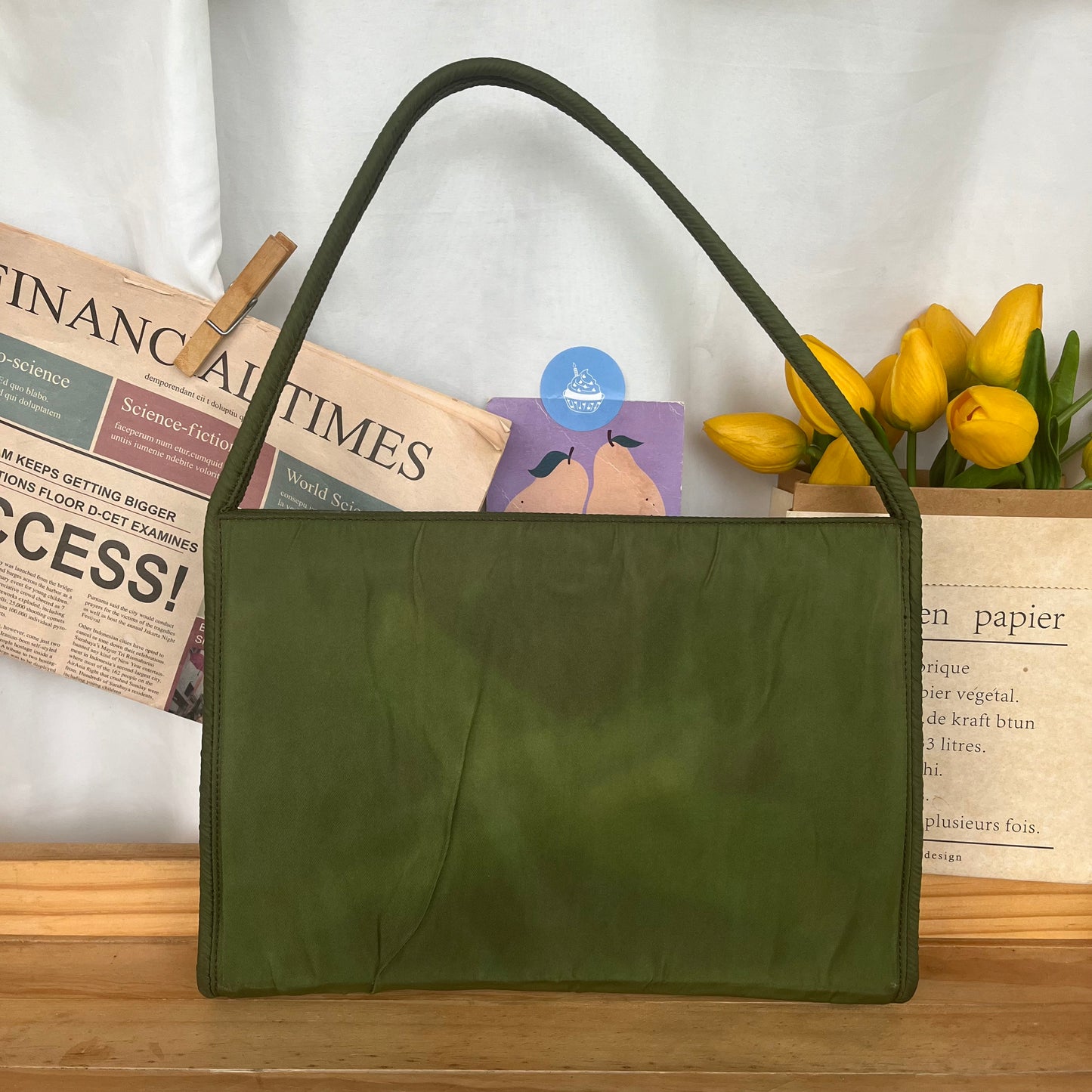 Pr@da Baguette Bag