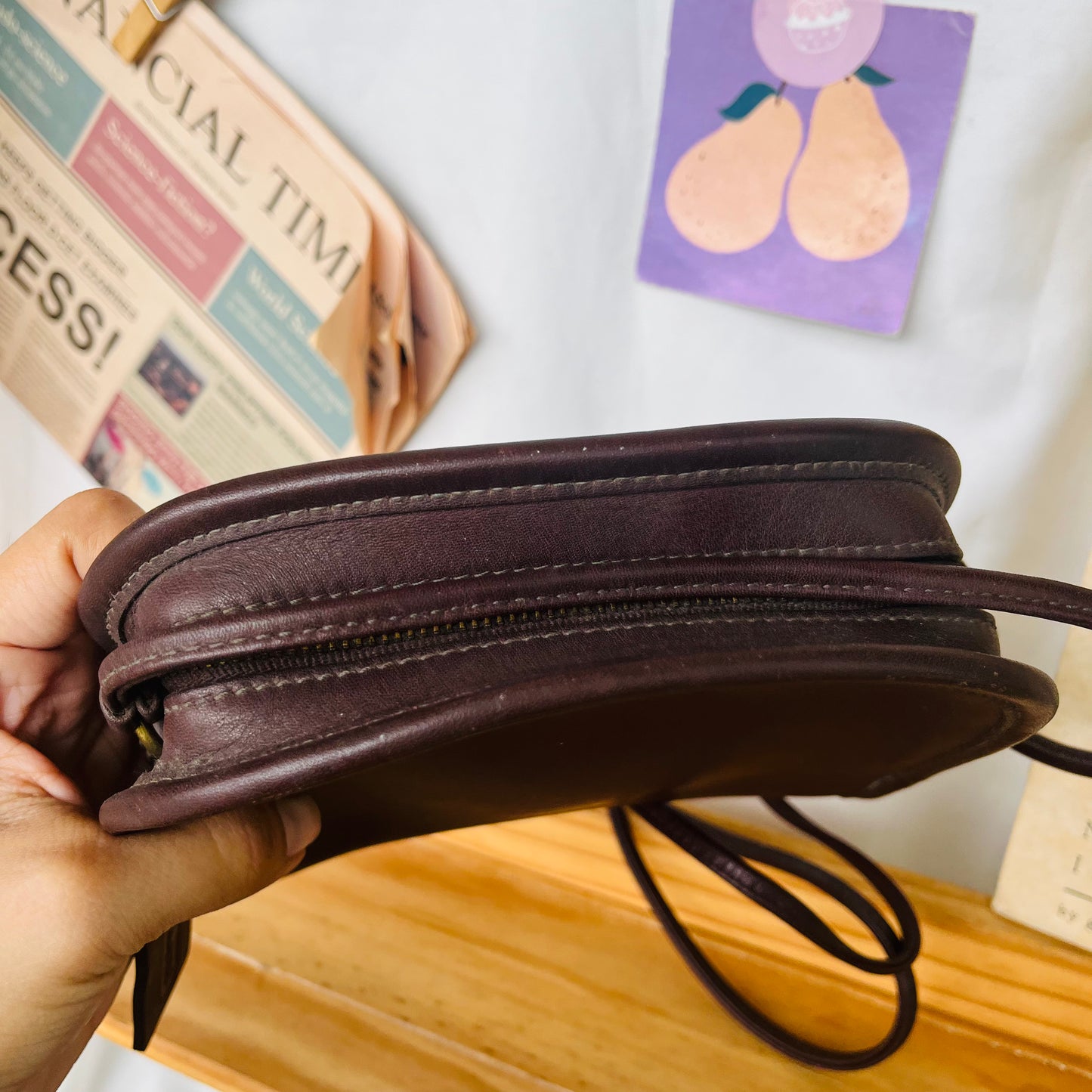 Coach Mini Dinky Brown Crossbody