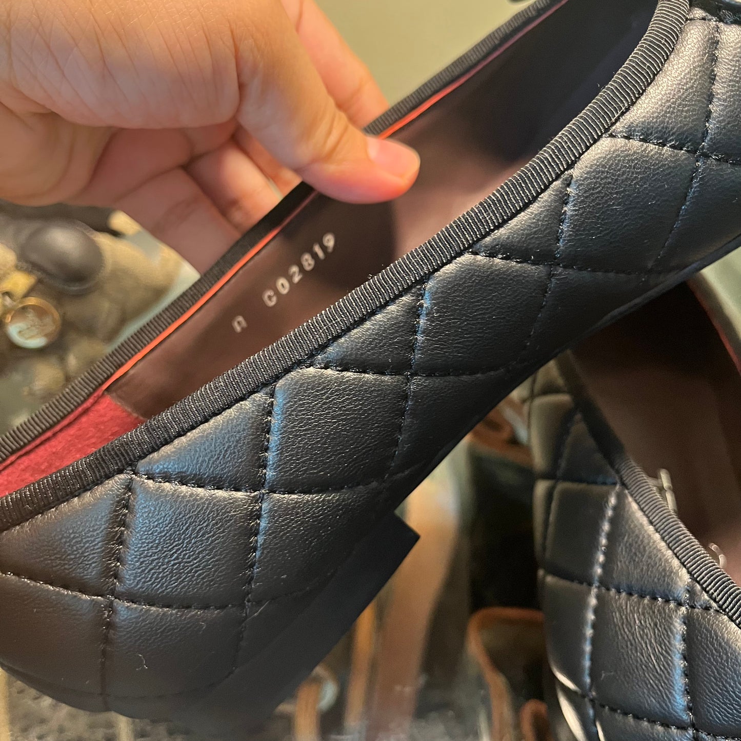 Chanel Quilted Ballet Black