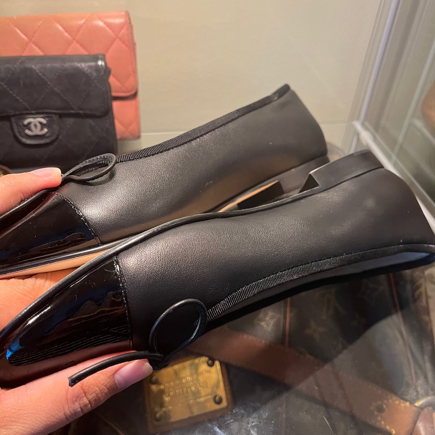 Chanel Ballet Black/Black Captoe