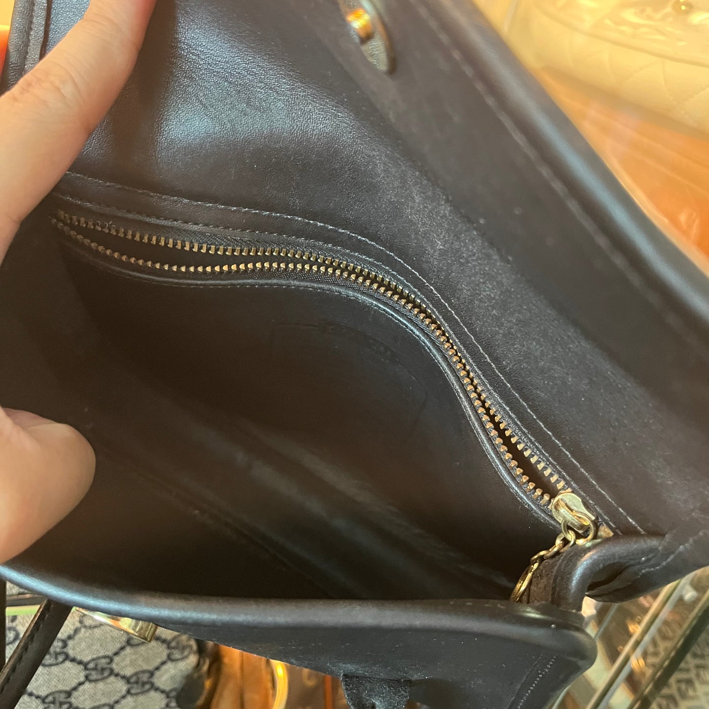 Vintage Coach Flap Shoulder Bag