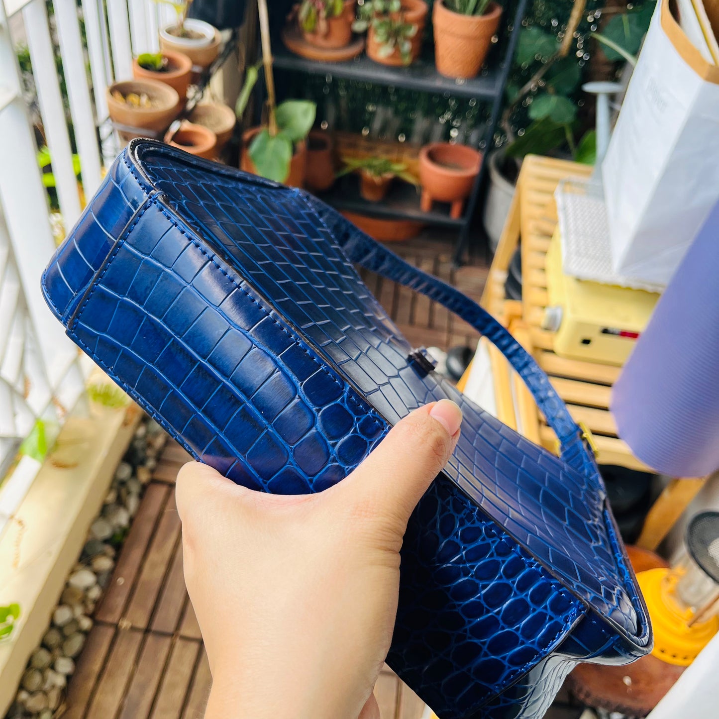 YSL Croc Baguette