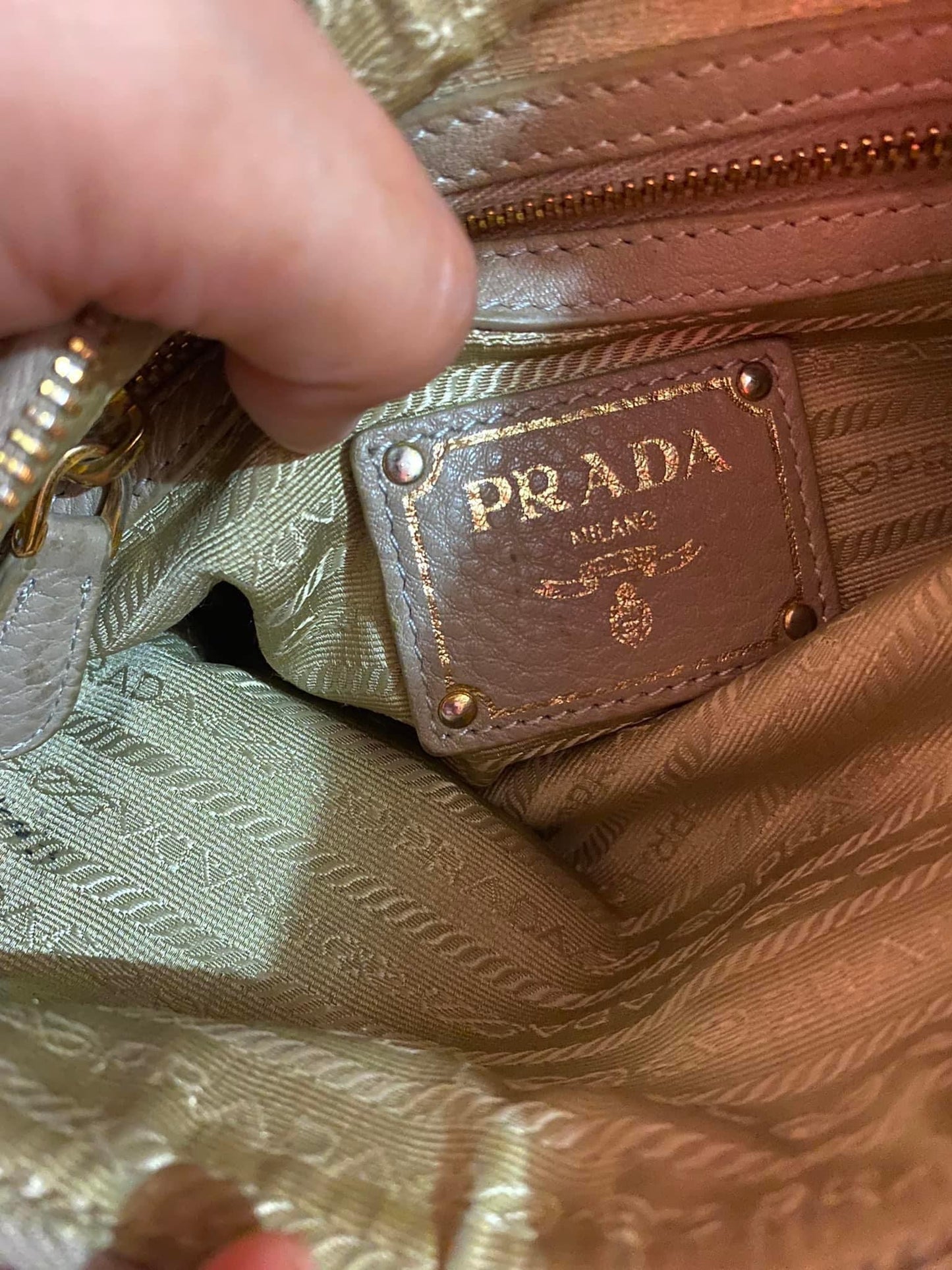 Prada Canvas Jacquard Crossbody
