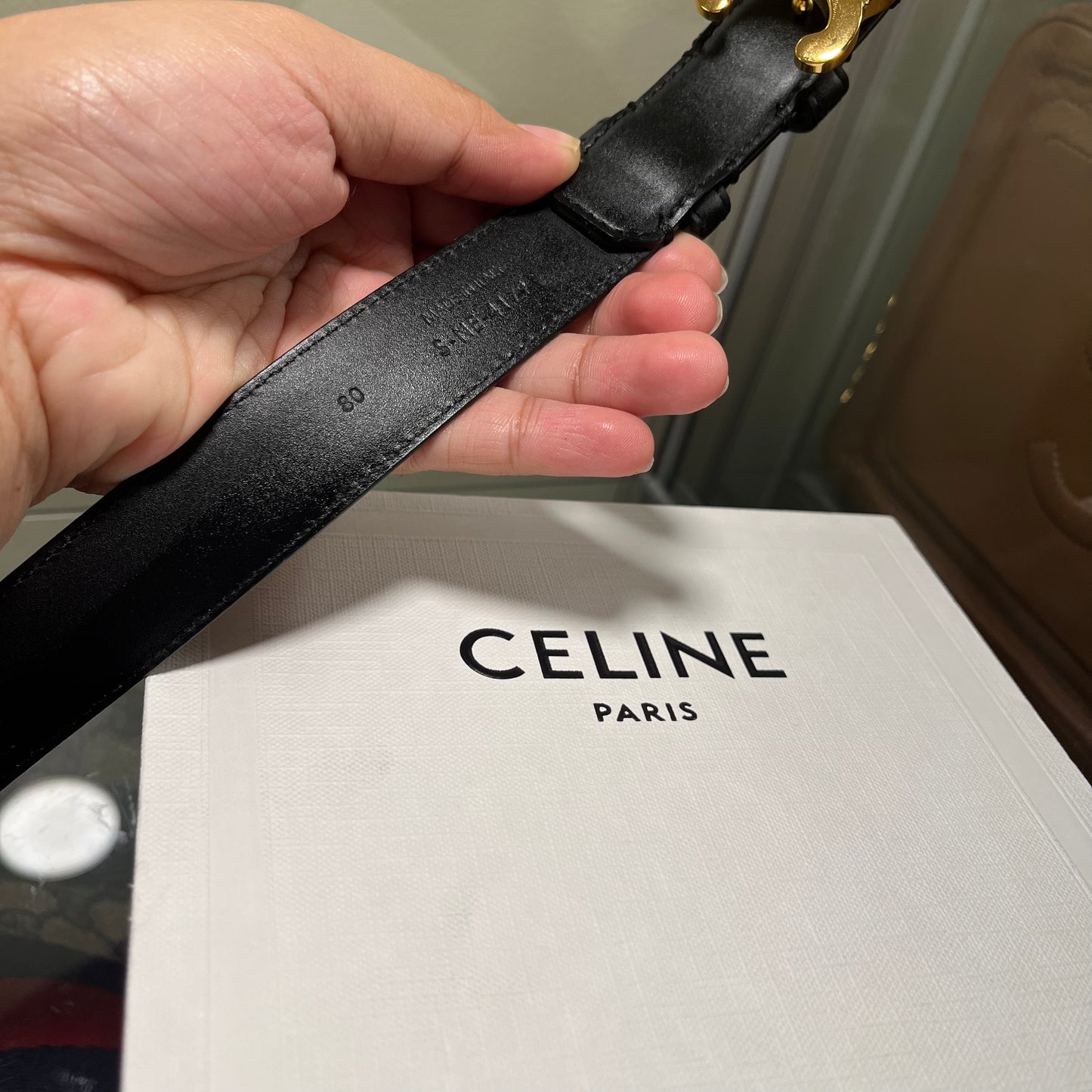 Celine Triomphe Belt 80